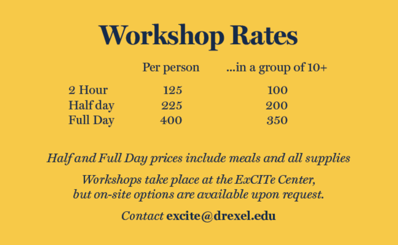 STEAM Education Workshop Rates
